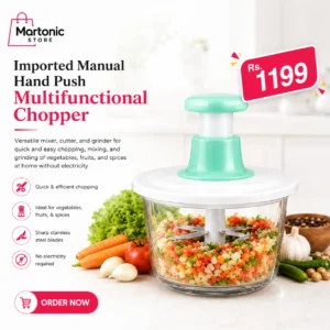 Manual Hand Push Multifunctional Chopper